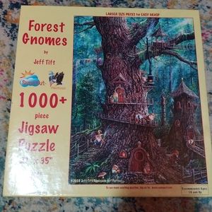 Forest Gnomes 1000 Piece Puzzle COMPLETE